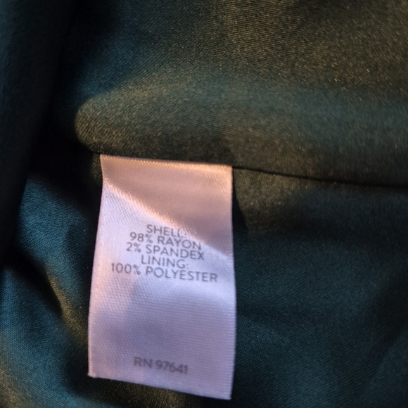 J. Jill Woman's size 3X Jacket Blazer Celtic Dress Coat Kelly Green Boxwood NWT - Picture 5 of 8